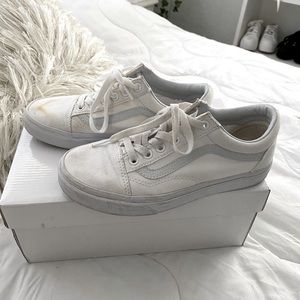 White old skool vans